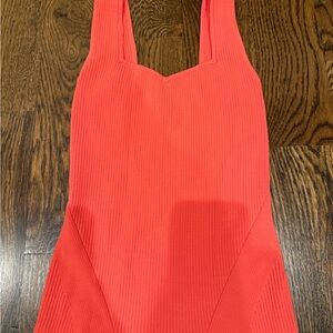 rag & bone Coral Ribbed Tank Top